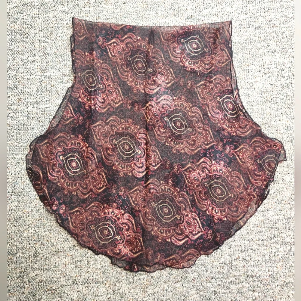Bloomingdale's Medallion Sheer Asymmetric Silk Scarf